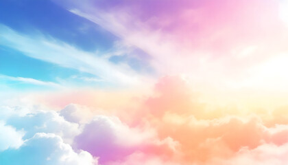 colorful sky concept background. Generative AI.