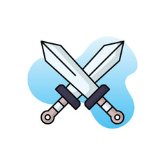 Swords vector icon