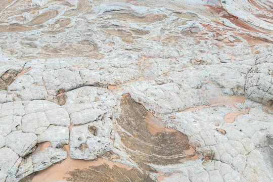 Intricate textures of the Vermillion Cliffs at close range