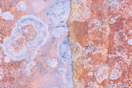 Colorful desert stone texture with natural patterns