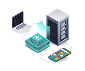Server AI data analysis for smartphone app developers