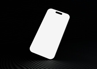 Classic phone mockup on black background mockup 