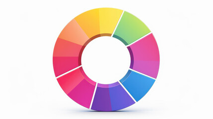 Fototapeta premium Vibrant business infographic design with steps, ideal for presentations. Colorful and engaging on light background.