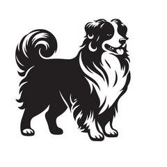 Dog silhouette -vector image of dog -  