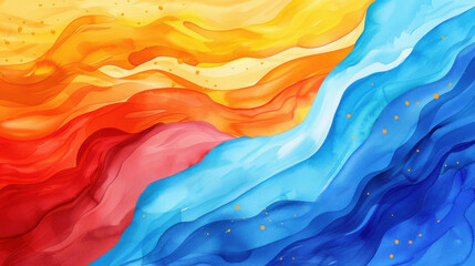 Vibrant watercolor illustration celebrating Philippines Independence Day