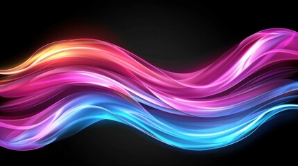 Fototapeta premium Abstract technology background with neon lights, perfect for futuristic designs. Vector illustration.