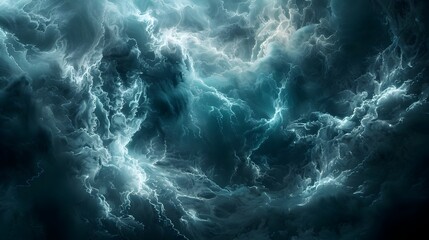 Swirling Electric Storm Clouds Creating Dramatic Dynamic Sky