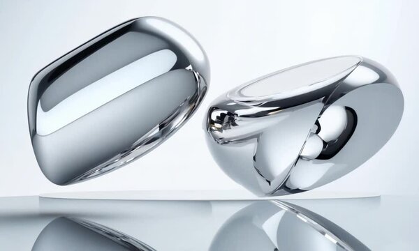 three-dimensional chrome finish
