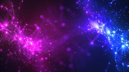 Fototapeta premium Abstract Neon Network Background