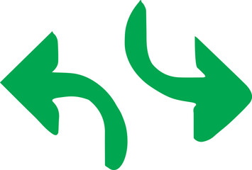 green arrow icon illustration