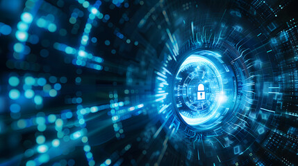 Cyber Security Data Protection Business Privacy concept, Copy Space