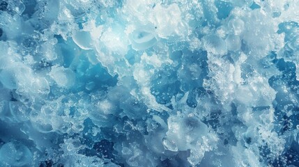 Obraz premium Ice texture, photo of surface with ice and snow