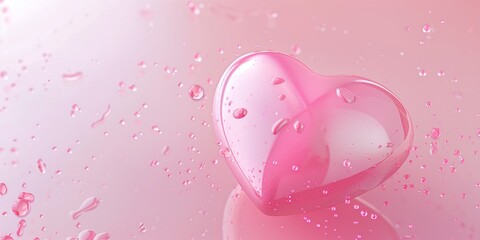 pink valentine heart
