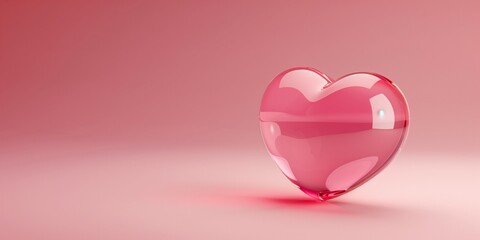 pink crystal heart