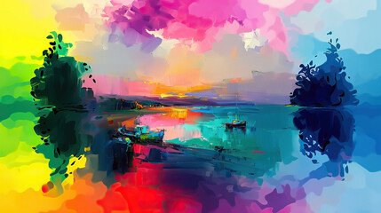 Obraz premium Abstract colorful background