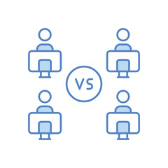 Team Battle vector icon