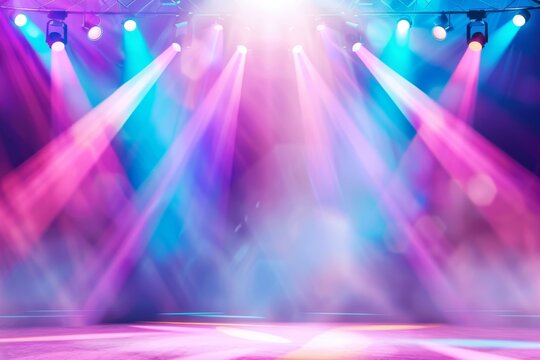 A lively dance stage with flashing lights invites students to join the fun, surrounded by colorful balloons and streamers. The atmosphere is electric and full of energy!