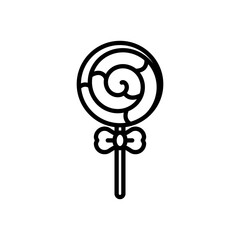 lollipop icon vector in line style