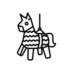 pinata icon vector in line style