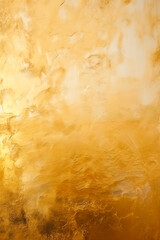 A rich, shiny gold wall background with a smooth and luxurious texture, creating an elegant and warm abstract design.