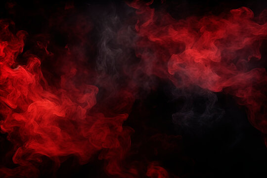 This image presents a dark, grunge background with bright red smoke. The intense, eerie atmosphere creates a sinister and unsettling visual, perfect for horror themes.