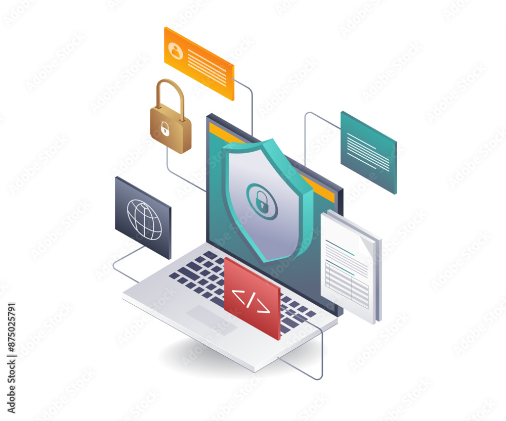 Poster Network Security computer data management business