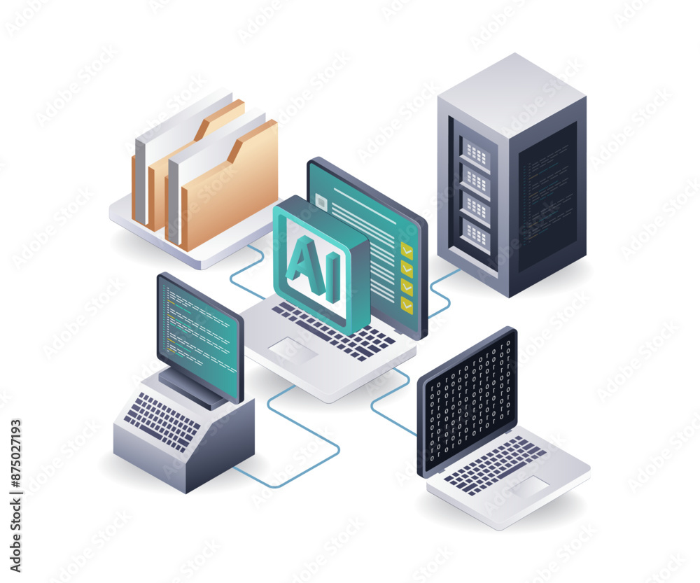 Poster Artificial Intelligence Network for Server Data Control