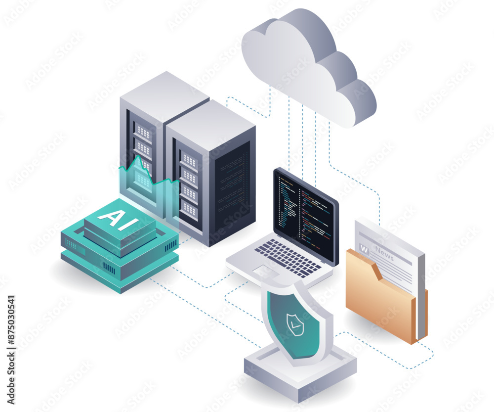 Poster Artificial Intelligence Transforming Cloud Server Infrastructure