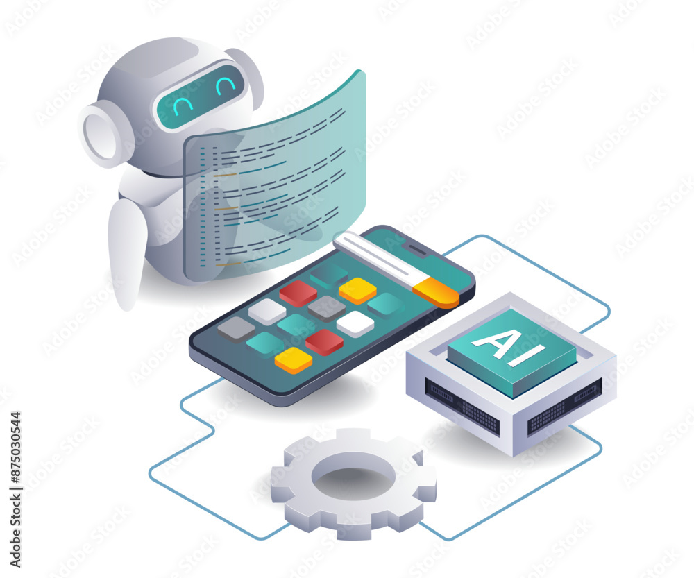 Poster Artificial intelligence system develops smartphone application
