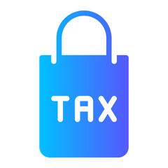 shopping bag gradient icon