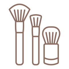 Makeup brushes Icon