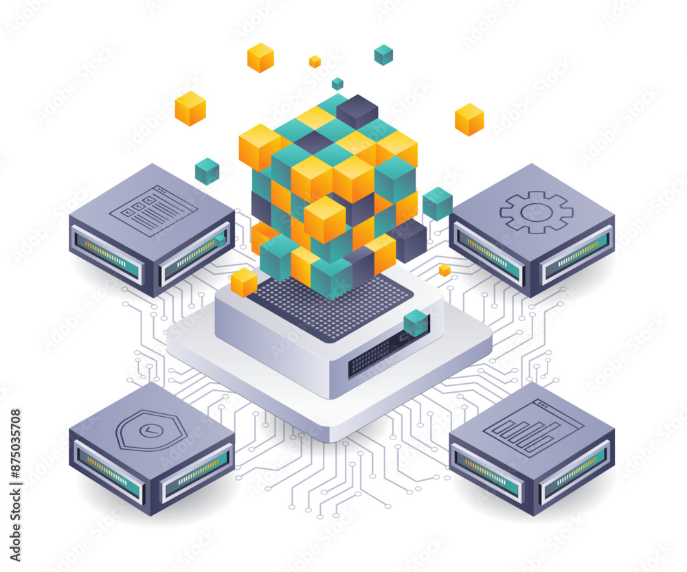 Aufkleber Analyzing Data Trends in Blockchain Server Development
