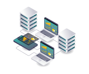 Analysis data on cloud server hosting technology