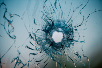 destroyed houses in a city lost in the war in Ukraine