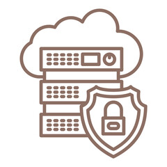 Fototapeta premium Data protection Icon