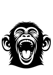 Monkey SVG, Baboon SVG, Gorilla SVG, Chimpanzee SVG, Banana SVG, Monkey laugh SVG, Monkey Silhouette, Monkey Vector, Clipart, Cut file for Cricut SVG, JPG, PNG