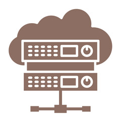Fototapeta premium Hosting services Icon