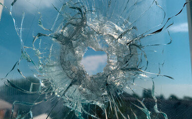 destroyed houses in a city lost in the war in Ukraine