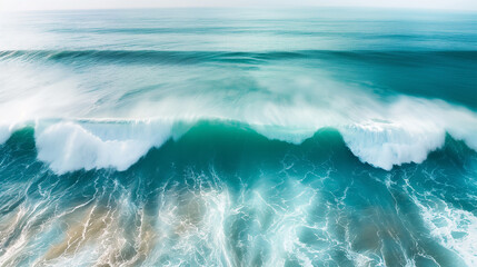 bord de mer avec eau turquoise et vagues