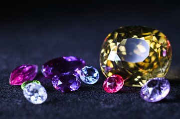 precious stones and artificial diamonds