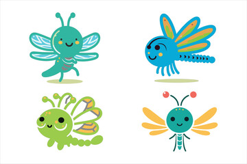 Nature-Inspired Vector: Dragonfly artwork