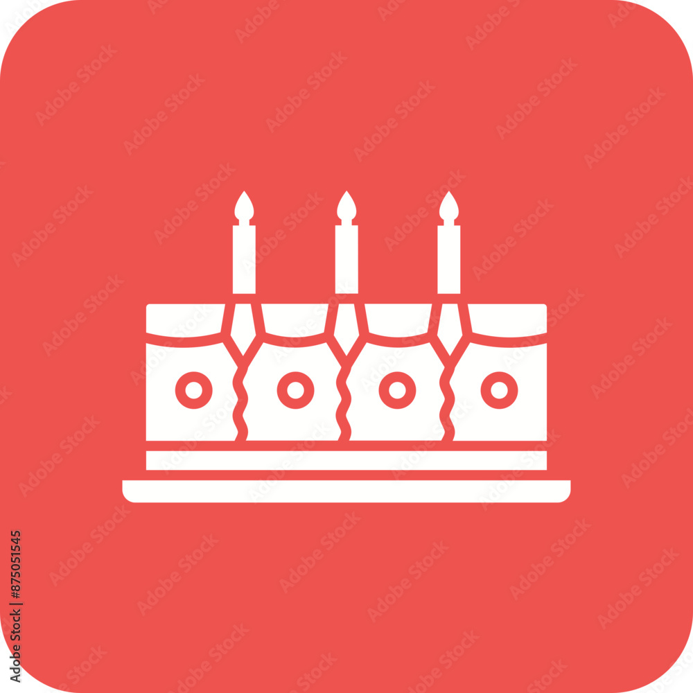 Wall mural cake icon