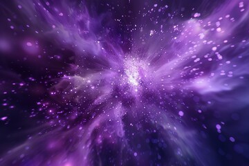 Naklejka premium explosion of color particles on a dark background