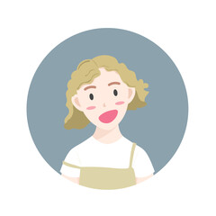 Character face vector isolated on white background, Vector illustration EPS 10