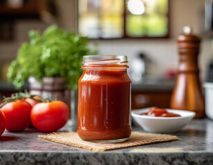 Ketchup domowy w słoiku