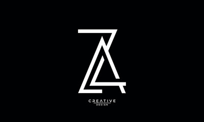 AZ, ZA, A, Z, Abstract Letters Logo Monogram