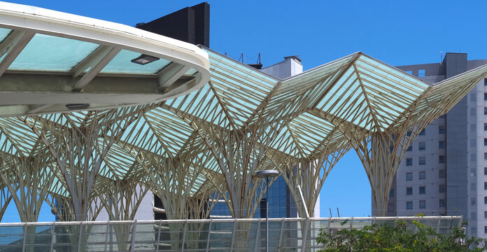Oriente bus station in Lisbon Portugal