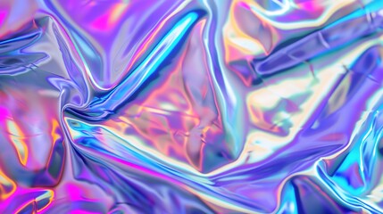 Fototapeta premium Iridescent Foil Texture Pack with Holographic Background Overlay