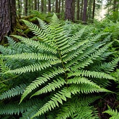 fern bush in the forest