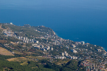 View of Alupka from Mount Ai-Petri, The south coast of Crimea